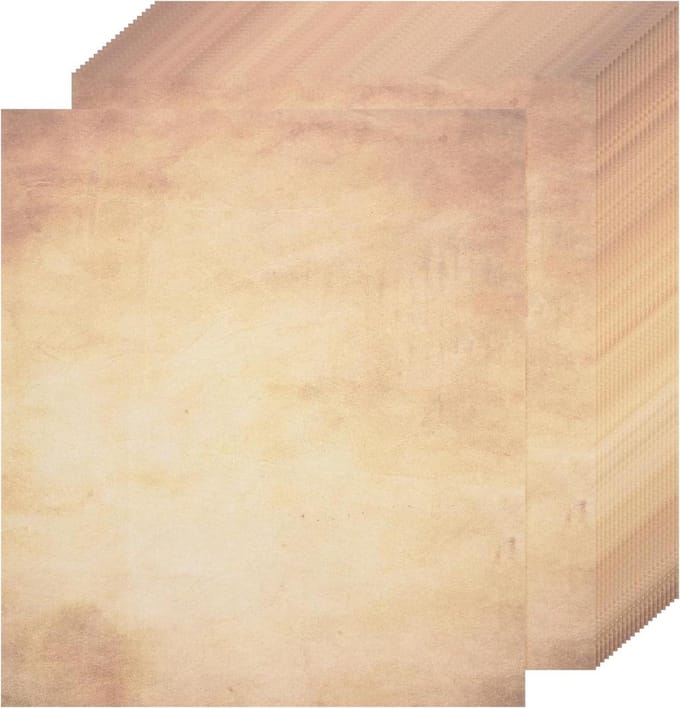 25 vellen geel perkamentpapier voor scrapbooking en geschenkverpakking.