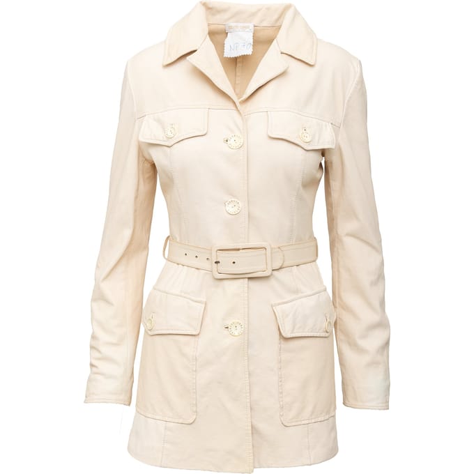 Roberto Cavalli leren jas - jaren 2000
