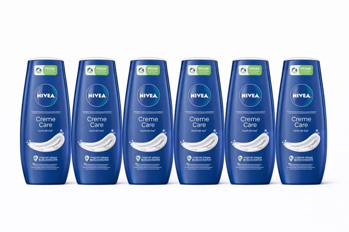 6x NIVEA Creme Care Douchecrème 250ml