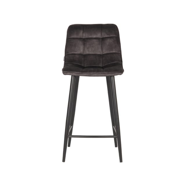 LABEL51 - Barstoel Jelt - Grijs - 46x42x92cm - Set van 2