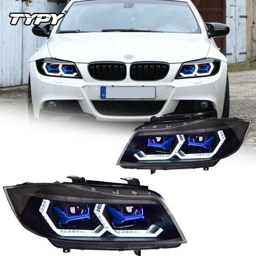 TYPY LED-koplampen Set: 2 stuks voor BMW 3-serie E90 2005-2012 met dynamisch richting aangever en upgrade ontwerp.