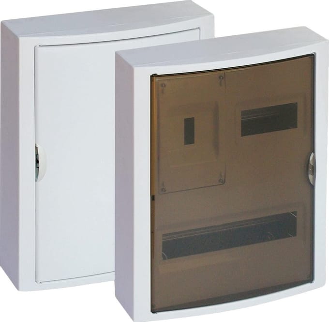 Verdeel kast - Stoppen kast - Elektrische installatie - 20 elementen capaciteit - Wit
