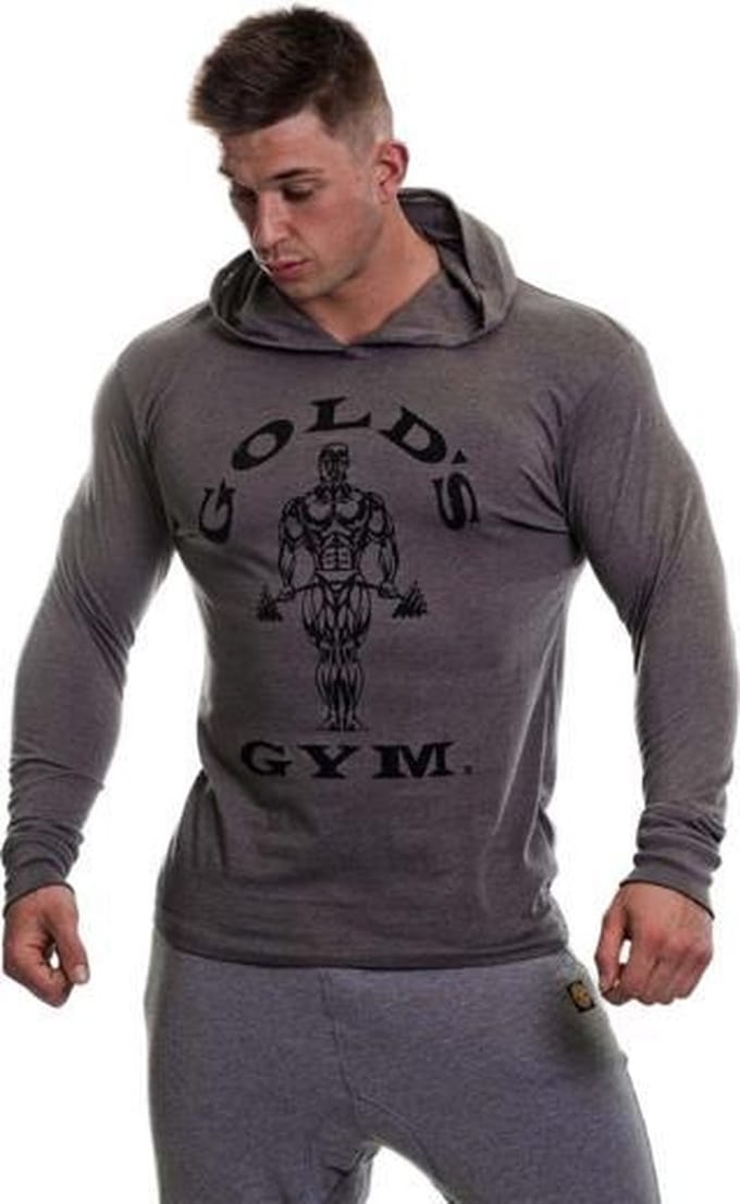 Muscle Joe Long Sleeve T-Shirt - Grey Marl - M