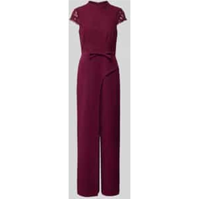 regular fit jumpsuit met sierstrik