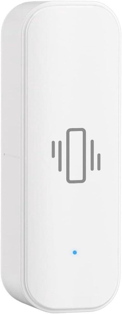 Trillingssensor - Schok Alarm - Huis Beveiligen - Real-time Meldingen - 72x25x20mm - Wit