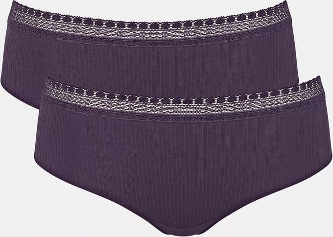 sloggi GO Ribbed Hipster C2P Dames Onderbroek - Paars - Maat S