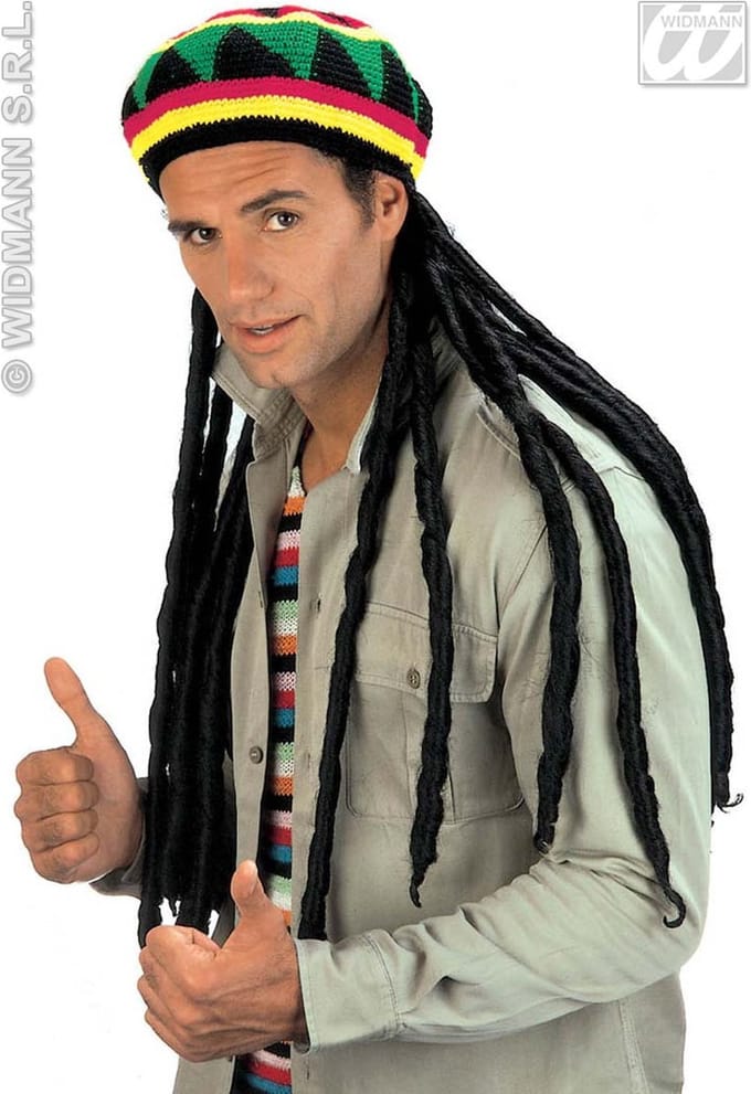 Rasta muts met lange dreadlocks reggae