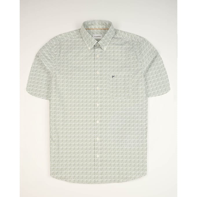 Campbell Casual Overhemd Misteltoe Green Heren