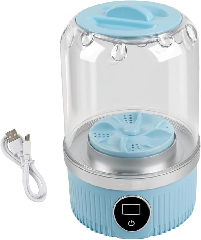 Mini Wasmachine Draagbaar - Oplaadbaar met 2 Modi - Voor Ondergoed Sokken en Kleine Was