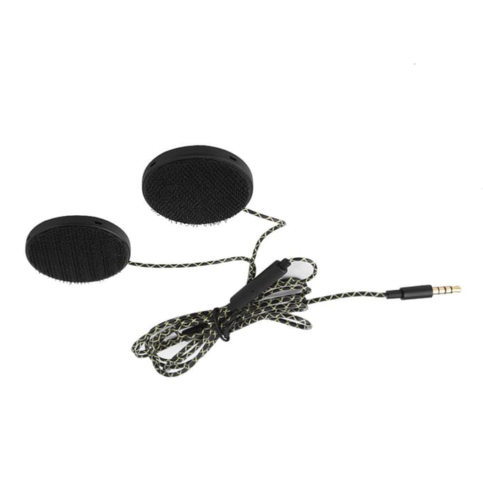 Casque de moto casque haut-parleurs Support appel mains libres black