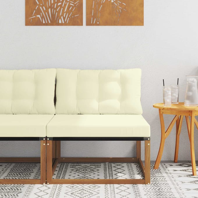 vidaXL - Buiten - Midden - Sofa - Massief - Acacia - Hout - Naturel