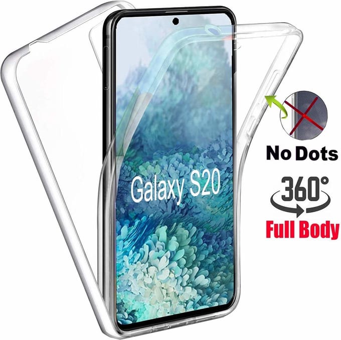 Samsung Galaxy S20 Hoesje 360Â° TPU 2 in 1 Case Transparant