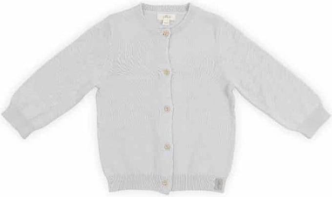 Jollein Pretty knit  Vestje soft grey 74/80