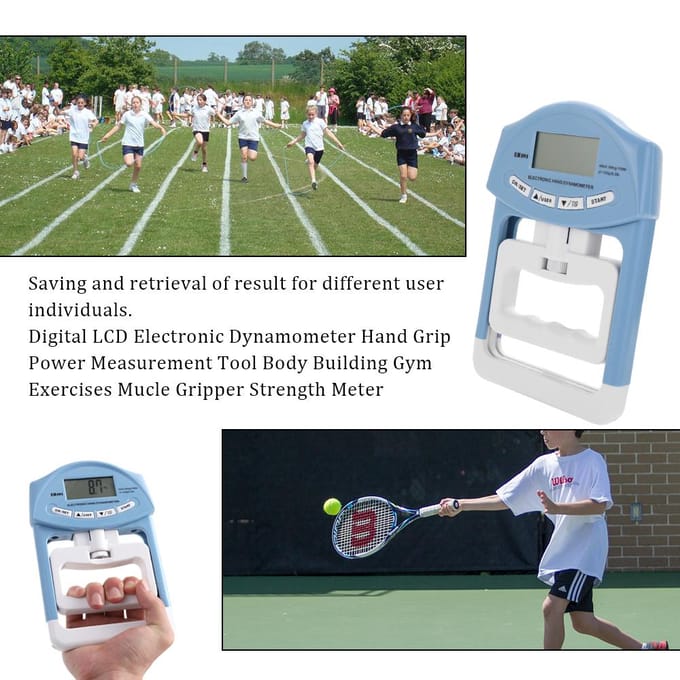 Digitale LCD Elektronische Dynamometer Handknijpkracht Meetinstrument Bodybuilding Gym Oefeningen veelkleurig