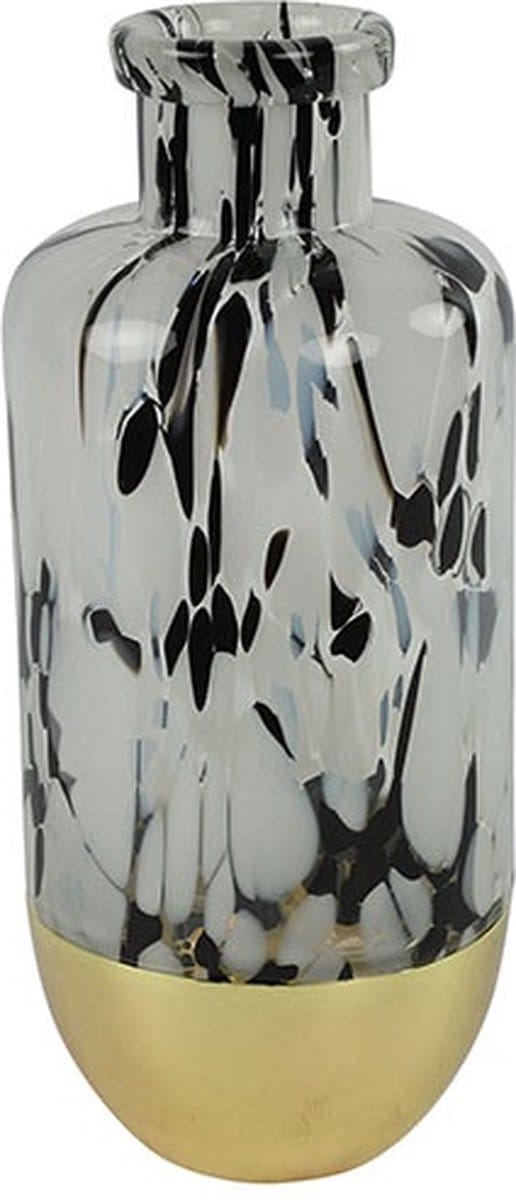 Fles ro Bilbao L wit/zwart/goud