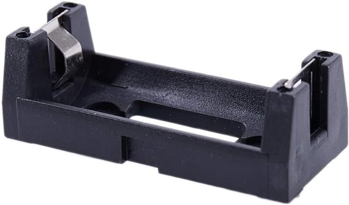 Batterij Houder - Plastic Doosje - Batterij Opslag - Compact Ontwerp - 4.3 cm - Zwart