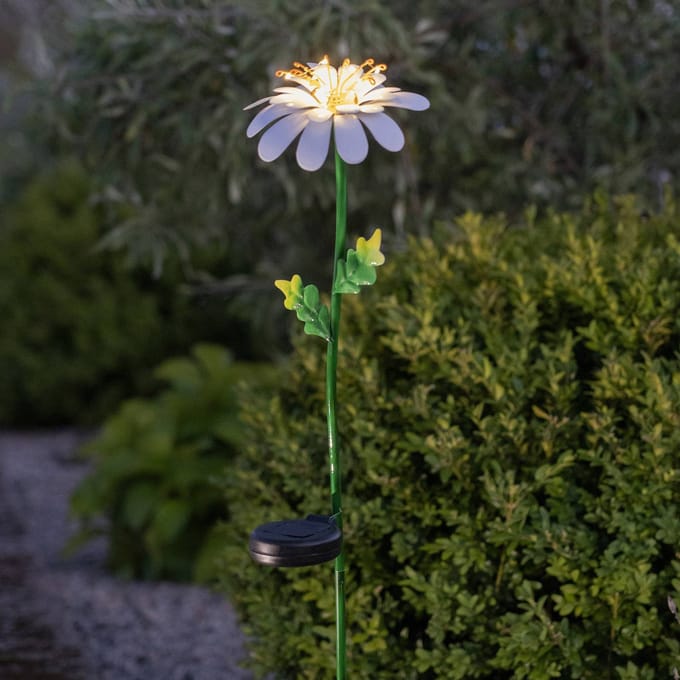 Solar tuinverlichting Bloem - Madeliefje Wit - 77 cm