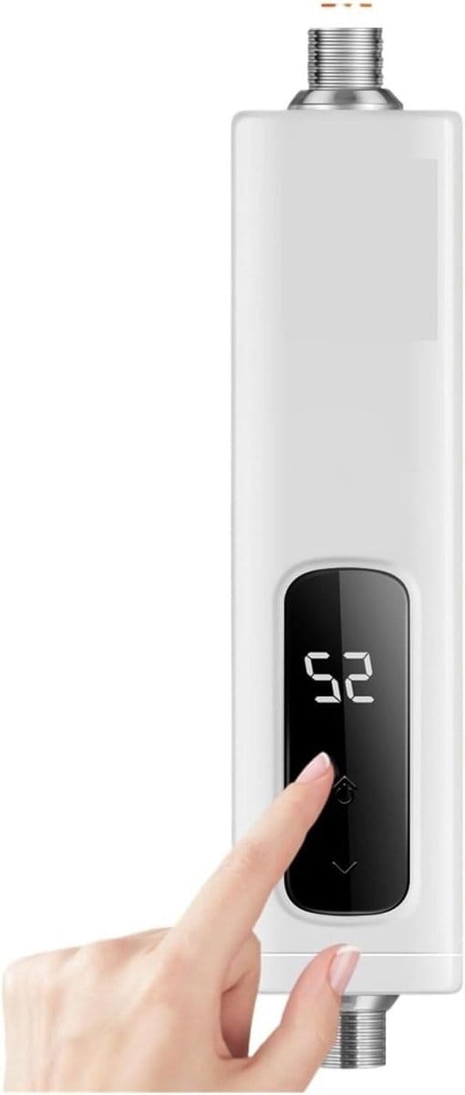Elektrische Waterverwarmer - Doorstromer Boiler - Direct Warm Water - Snelle Verwarming - 3500W - Wit