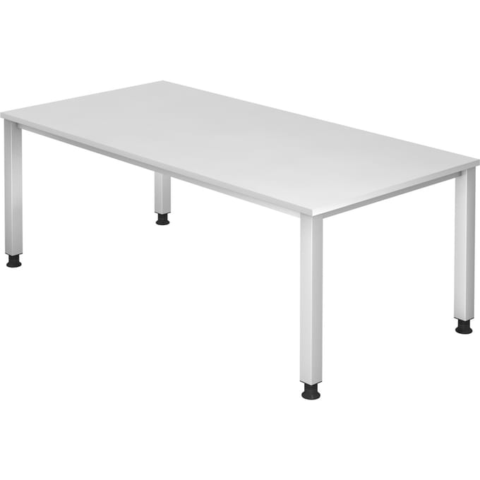 QUEO 2E S | Bureau - Wit 200 x 100 Tafelhoogte I In hoogte verstelbaar