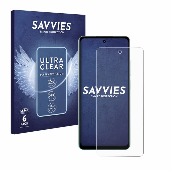 Savvies - Screenprotector voor realme C67 4G - Folie Beschermfolie transparant 6 Stuks