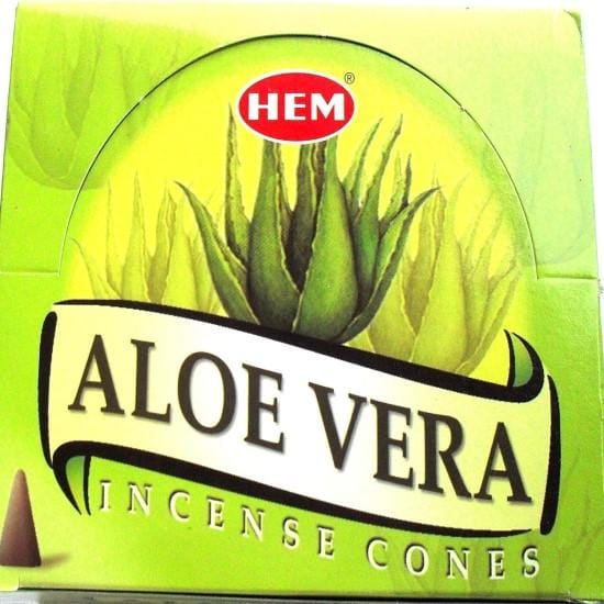 Encens cônes aloe véra 12 boites d 10 cônes