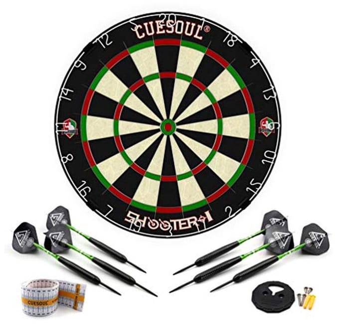 18 inch Official Size Tournament Sisal Bristle Dartboard - WDF Approved