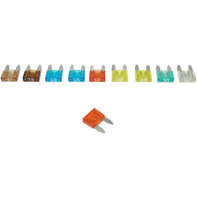 Miniatuur plug-in platte zekering Flosser 5 - 7 5 - 10 - 15 - 20 - 25 - 30A