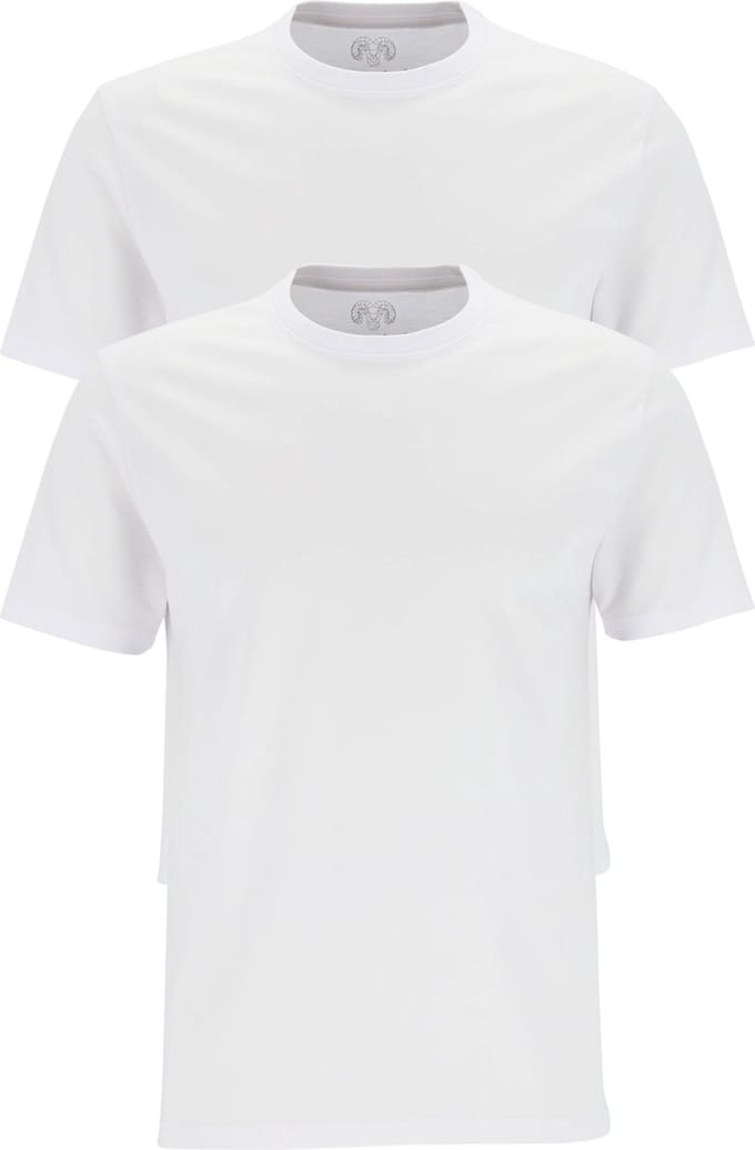 CECEBA Maverick American T-shirt - 2-pack - ronde hals - Wit