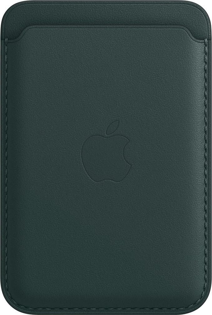 Leather Wallet MagSafe (Apple Wallet 2nd generation) - Met ingebouwde AirTag functie - Forest Green