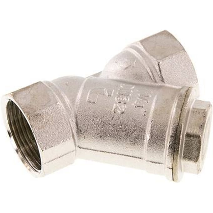 G 1 1/4'' Vernikkeld Messing Y-filter 0.5 mm Maaswijdte 20 Bar NBR - SLBN-114