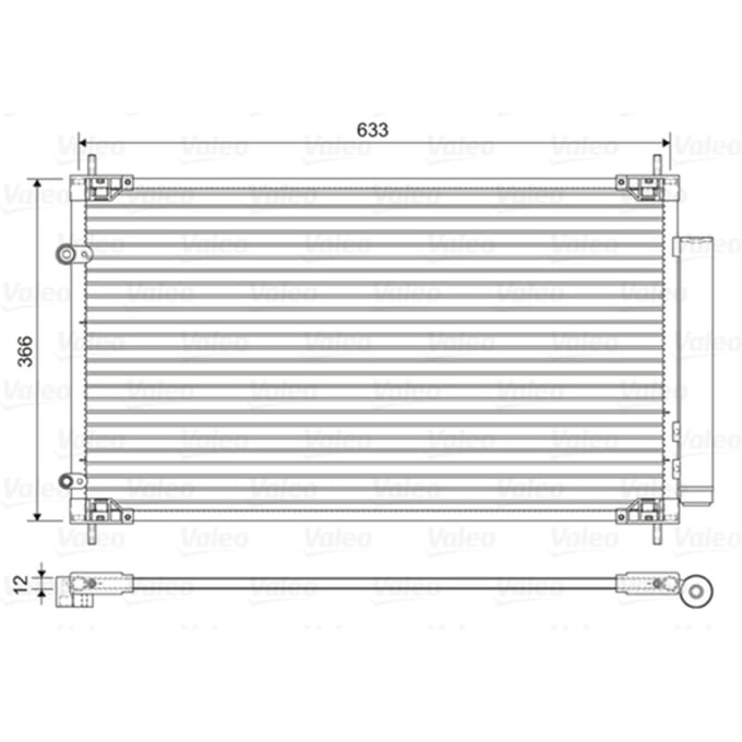 Condensator, airconditioning VALEO 822604