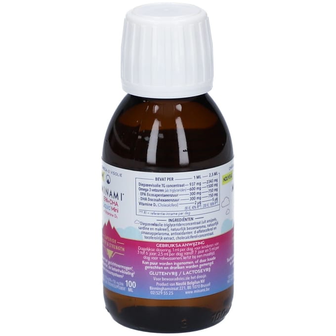 Minami Epa+dha Liquid Mini + Vit D3 Fl 100ml