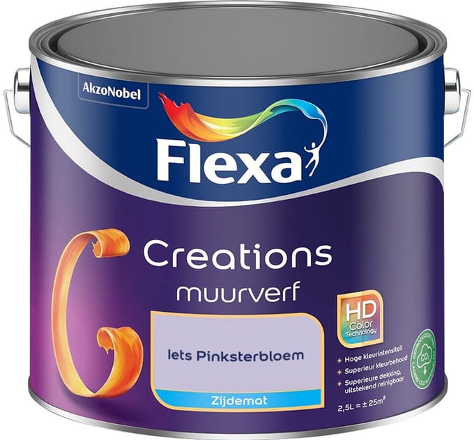 Flexa - Creations Muurverf Zijdemat - Iets Pinksterbloem - Mengverf - 2,5 L