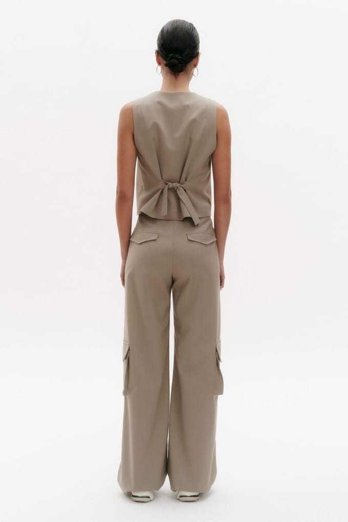 BENU Elegante Dames Taupe Broek
