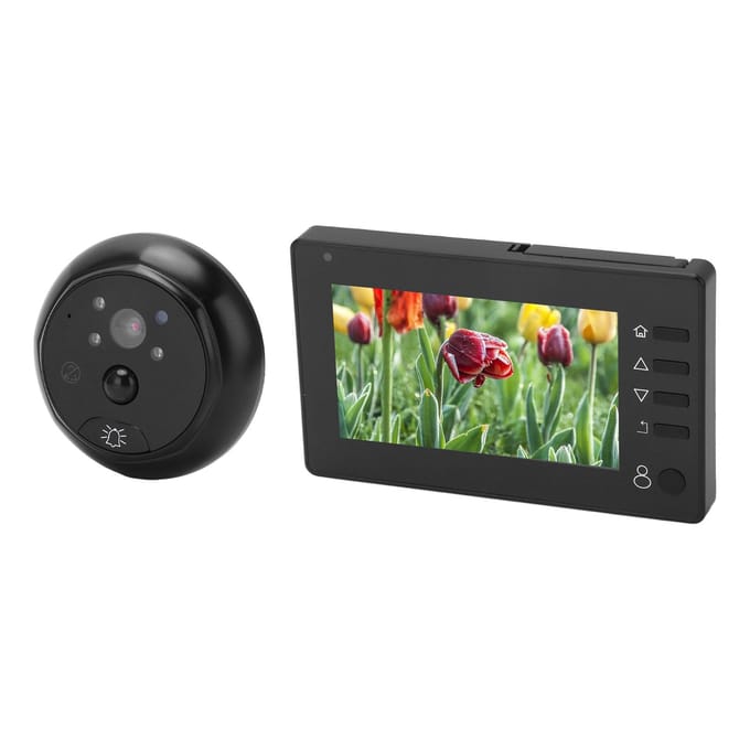 Digitale Deurspion Videodeurbel Camera 4.3in Binnenmonitor PIR Bewegingsdetectie Nacht