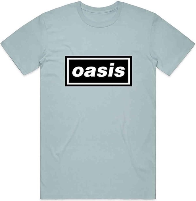 Oasis - Decca Logo Heren T-shirt - M - Blauw