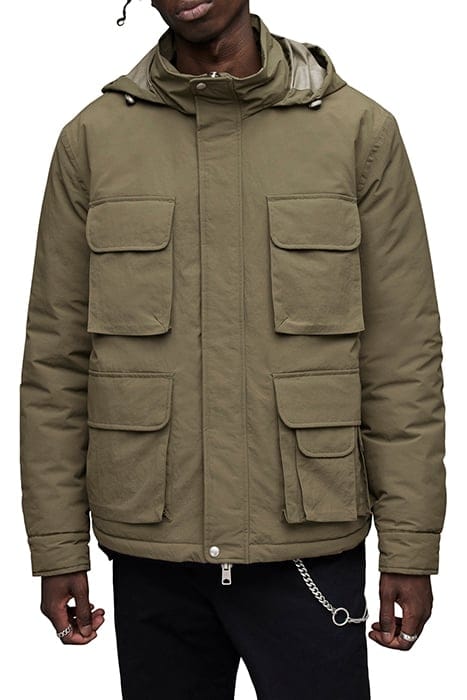 AllSaints Maso Padded Jacket Regiment Green Größe: S | Leichte Jacken Outlet | Herren | Grün