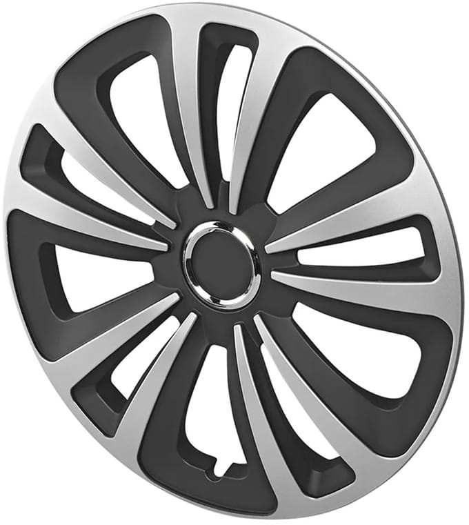 ProPlus Terra Wieldop Ø 15 inch – Voor de Meeste Stalen Velgen – Met Ventieluitsparing – Zilver/Zwart