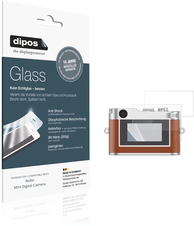 dipos – 2x Matte Pantserfolie geschikt voor Rollei Mini Digital Camera | 9H Screenprotector