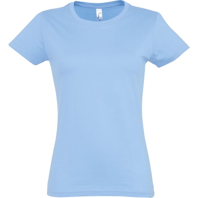 SOLS Dames/dames Imperial Heavy Short Sleeve T-Shirt (Hemelsblauw)