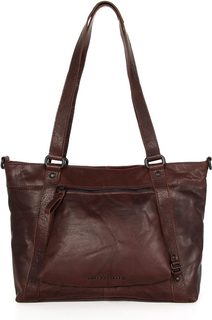Leren Shopper - Luca - Donkerbruin