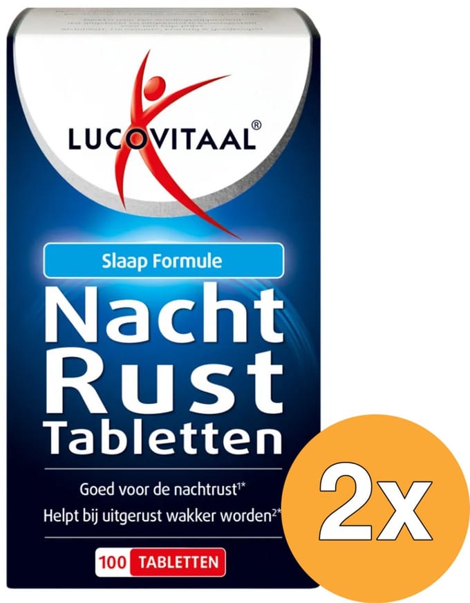 2x Lucovitaal Nachtrust (100 tabletten)