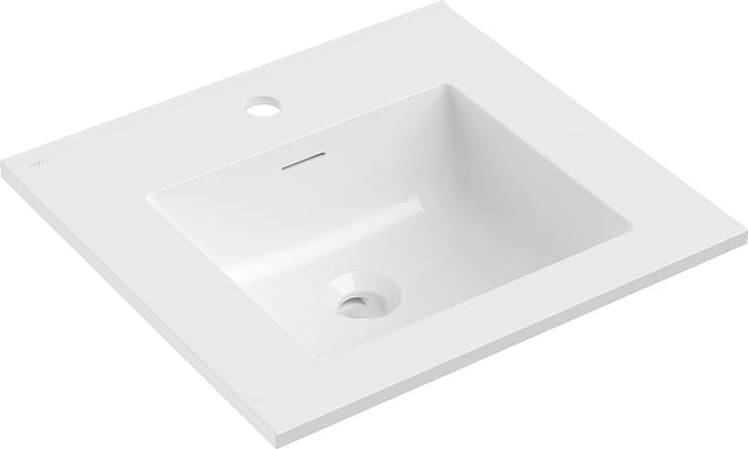 Mexen Otis wastafel ingebouwd in blad 51 x 46,5 cm, wit glans - 25185000