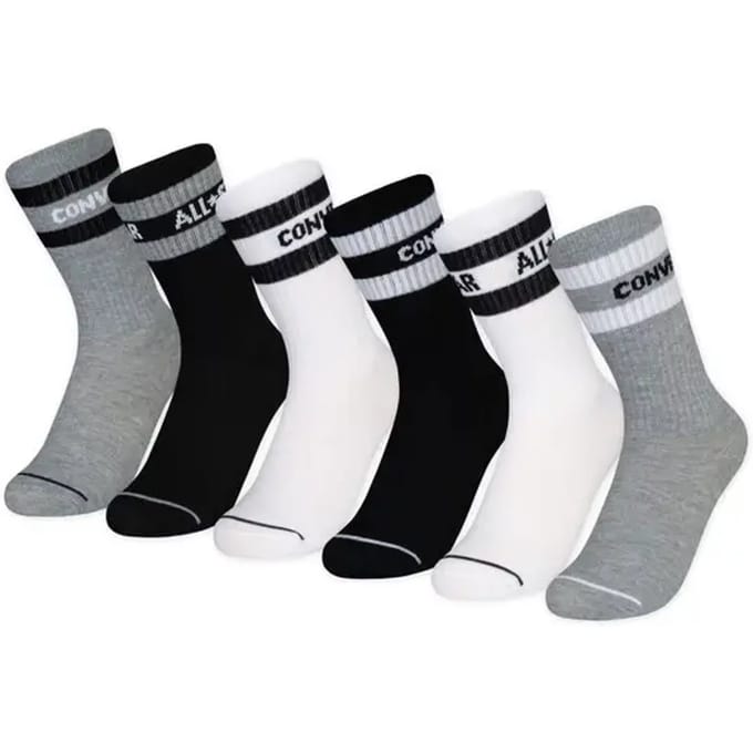 Kindersokken Converse CHN Basic Wordmark Crew (x6)