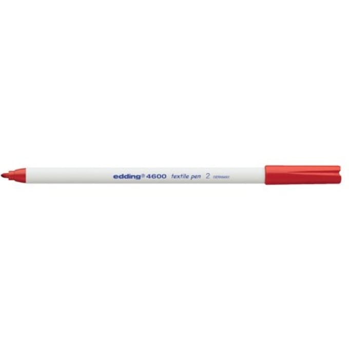 Textielmarker edding 4600 rond 1mm rood