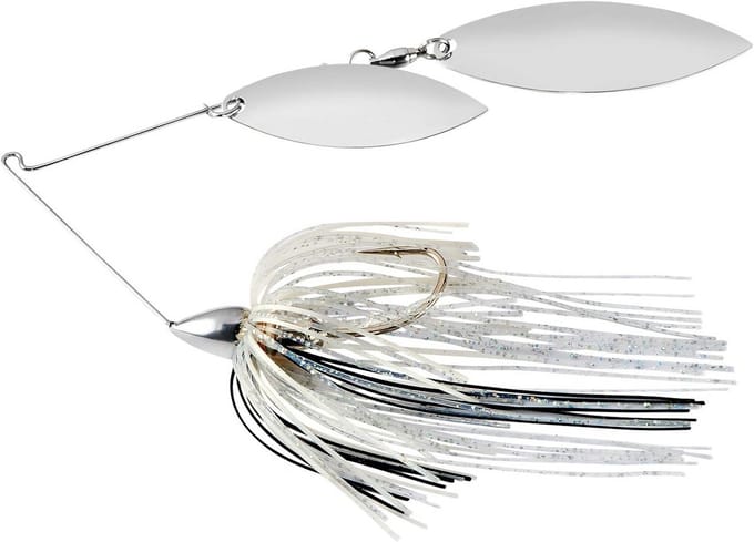 Spinnerbait Zilveren Shiner Dubbele Willow Haken Vissen Aas