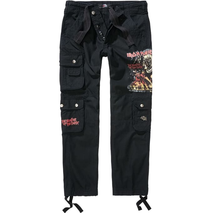 Iron Maiden Pure Slim Trousers Heren Cargobroek - zwart - S
