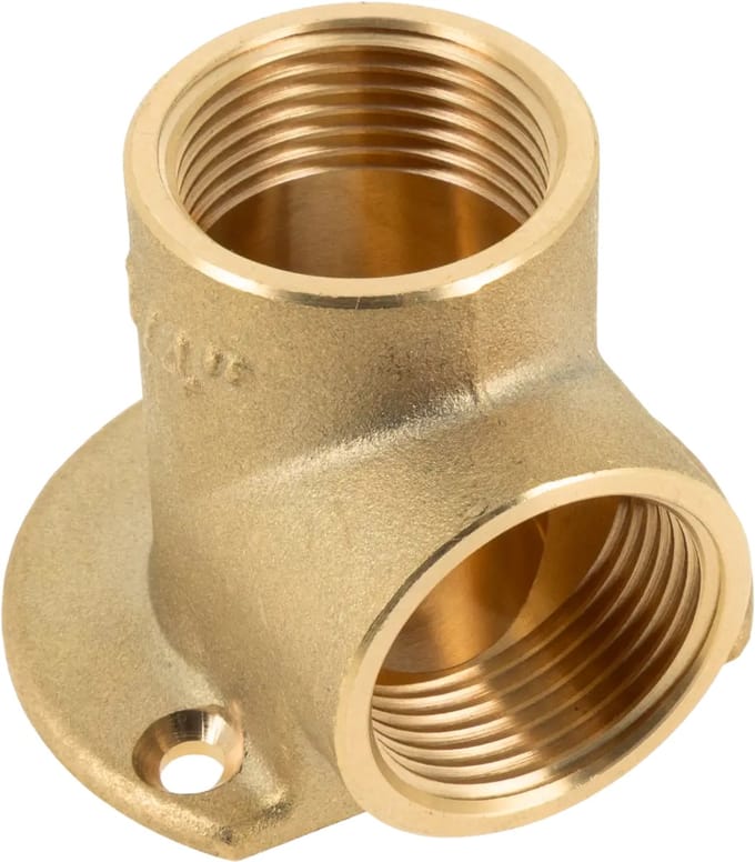Bonfix Draad messing muurplaat 3/4″ bi.dr. x 3/4″ bi.dr.