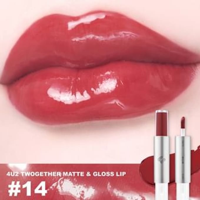 4U2 - Twogether Matte and Gloss Lip 14 Whisky & Soda