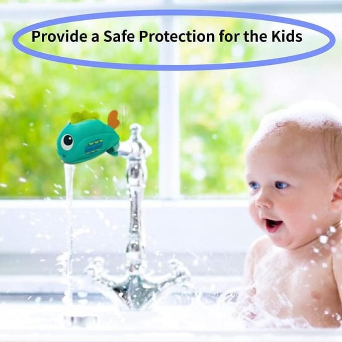 Baby Badkraan Tuit Beschermhoes Waterkraan Mond Beschermhoes Baby Veiligheid Beschermer Badkraan Productrand Hoekbeschermers kinderzorg yellow